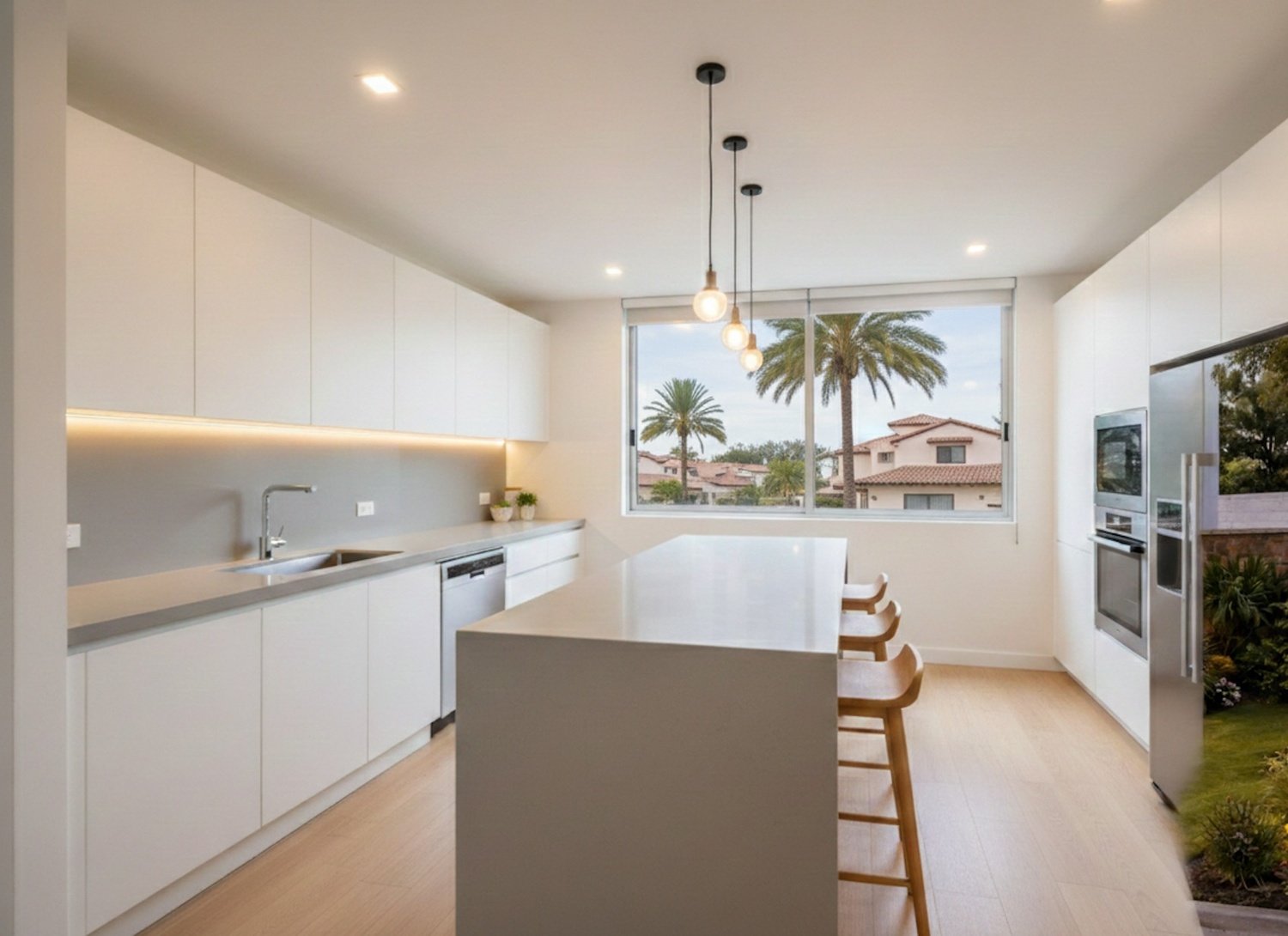 cocina moderna en casa de puebla